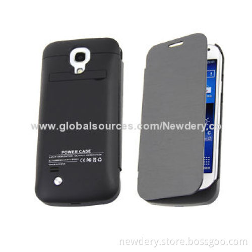 2014 new case for Galaxy S4 mini battery, 2,800mAh, with flip cover